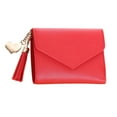 thumbnail image 1 of Cartera pequeña para mujer Tarjetero de cuero sintético delgado, 1 of 5