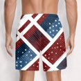 thumbnail image 4 of Mens 250 Anniversary USA Shorts Elastic Waist Drawstring Patriotic Shorts Casual Loose Fit Summer Beach Shorts with Pockets, 4 of 4