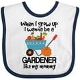 thumbnail image 3 of Inktastic Gardening Future Gardener Like Mommy Boys or Girls Baby Bib, 3 of 4