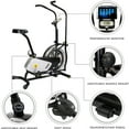 thumbnail image 4 of Indoor Cycling Bike,Smooth Belt Drive Stationary Exercise Bike, Bicycle Stationary Bike with Bottle Holder and Comfortable Seat Cushion for Home Cardio Gym Workout, I7817, 4 of 12