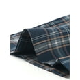 thumbnail image 5 of DARING DIVA Women's Plaid Trousers Pockets Straight Leg Casual Pant XS Dark Blue Beige, 5 of 6