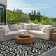 thumbnail image 4 of Alfombra exterior PASAMIC 152x244 cm impermeable reversible gris, 4 of 7