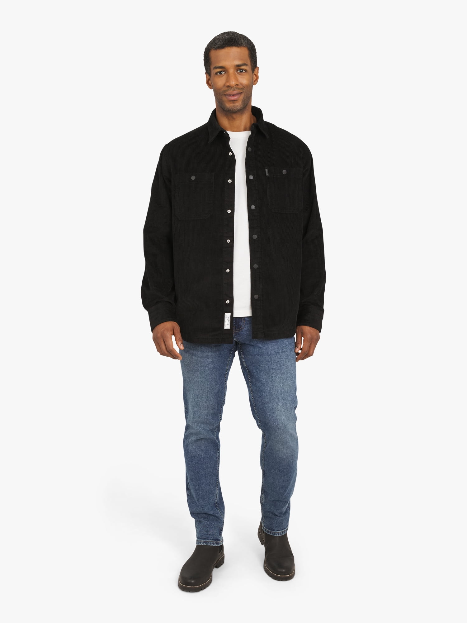 Chaps Men's & Big Men's Corduroy Flannel Lined Shirt, Sizes S-3XL