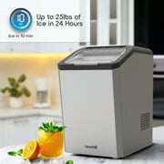 Ionchill QuickCube 3L Capacity Nugget Ice Maker, Stainless Steel