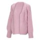 thumbnail image 4 of Gibobby Sueter para mujer Suéter de punto de manga larga para mujer cárdigan abierto con botones ropa exterior suelta(Rosa,CH), 4 of 5