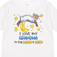 thumbnail image 4 of Inktastic I Love my Grandma to the Moon and Back Cute Sheep Boys or Girls Long Sleeve Toddler T-Shirt, 4 of 5