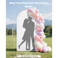 thumbnail image 2 of Gold Metal Arch Backdrop Stand 7.2x4 ft Easy Assembly Stable Structure with Cover for Wedding Birthday Party Holiday Celebration Ceremony Decoration, 2 of 6
