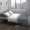 thumbnail image 2 of Heavy - duty tamaño completo marco de cama con almacenamiento: noise - free steel slats, no necesita colchón base, fácil montaje, 2 of 7