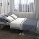 thumbnail image 2 of Heavy - duty tamaño completo marco de cama con almacenamiento: noise - free steel slats, no necesita colchón base, fácil montaje, 2 of 7