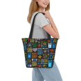 thumbnail image 2 of Horeoi Happy Father Day Print Shoulder Bag for Women Large Capacity Zipper Tote for Shopping Beach Travel Gym with Inner Pocket, 2 of 7