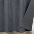 thumbnail image 4 of Superior Neal 100% Blackout Curtains Set of 2, Grommet Curtain Pannel Pair, Charconal, 52"W x 63"L, 4 of 12