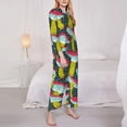 thumbnail image 3 of Goofa Green Mushroom Printed Women’s 2 Piece Pajama Set Super,Pajamas Women's Long Sleeve Sleepwear Soft Button Down Loungewear Pjs Lounge Set Nightwear-Medium, 3 of 9