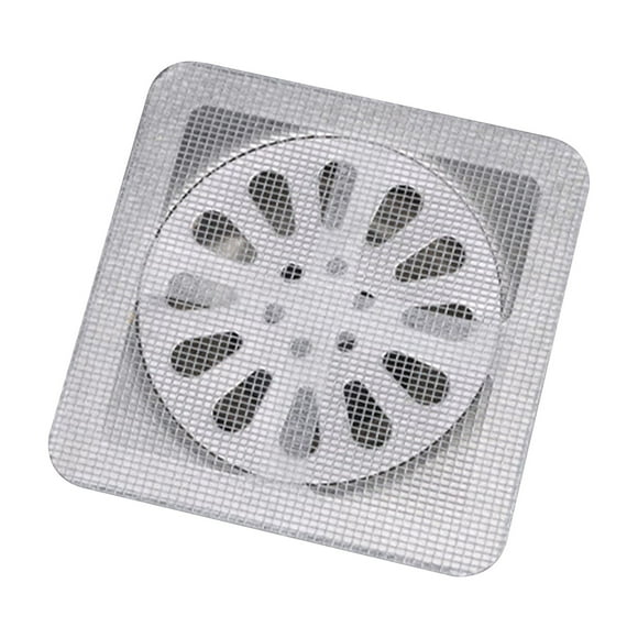 Gupgi 10/50pcs Mesh Shower Drain Covers, Sewer Filter Flat Drain Cover Disposable Bathtub Drain Hair Catcher