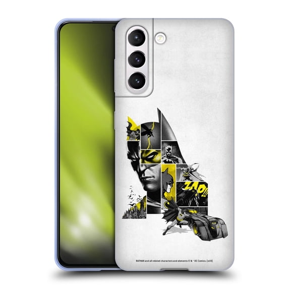 Head Case Designs Officially Licensed Batman DC Comics 80th Anniversary Collage Soft Gel Case Compatible with Samsung Galaxy S21 5G