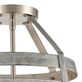thumbnail image 3 of Atlas Lighting and Home 2-Light Semi Flush Mount Ceiling Light Fixture - 15" - Gray, 3 of 4