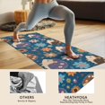 thumbnail image 4 of Cute Hedgehog Pattern with Pioneer Flower Hot Yoga Mat Towel Non Slip for Hot Yoga - Quick-Drying Yoga Mat Cover with 4 Corner Pockets with Travel Bag - Hot Yoga Towel Non Slip 70"x26", 4 of 6