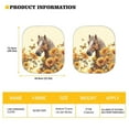 thumbnail image 5 of KUIFORTI Car Windshield Sun Shade Foldable Front Windshield Shade for Sun, Heat and UV Rays, 2 Pack Sunshade for Car Front Window and Interior Sun Protection, Horse Sunflower Butterfly, 5 of 5
