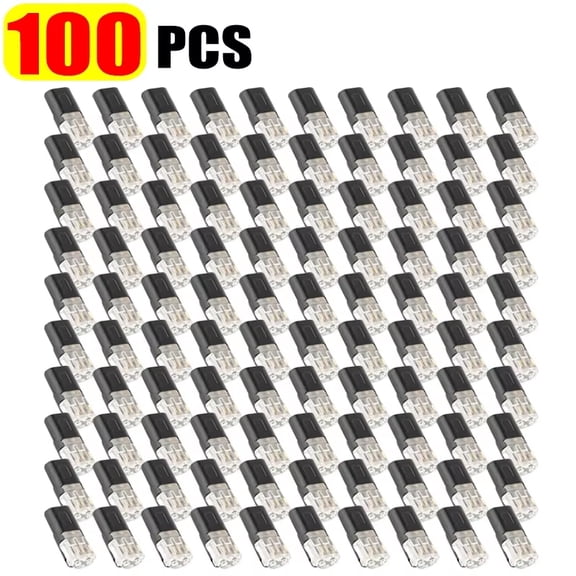 30/100Pcs Dual-Wire Plug-and-Play Connectors with Locking Cable Clips, AWG 18-22 Specificatio