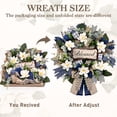 thumbnail image 5 of Yastouay 22 Inch Spring Wreaths for Front Door,Magnolia Wreath Buffalo Plaid Door Wreath for Farmhouse Decor, 5 of 9