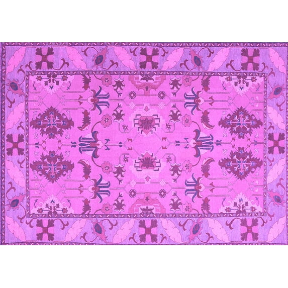 Ahgly Company Indoor Rectangle Persian Purple Traditional Area Rugs, 2' x 3'