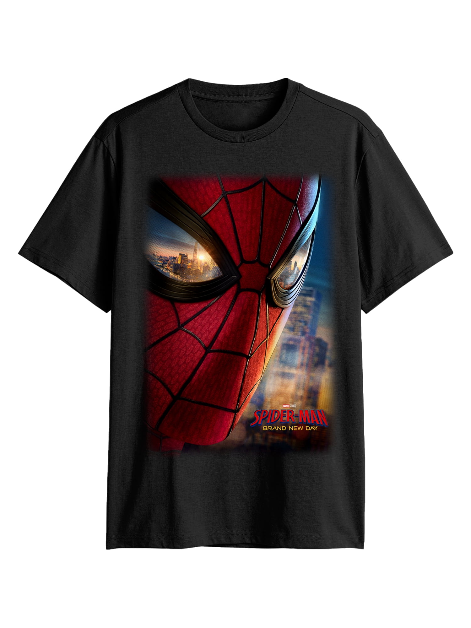 Marvel Spider-Man, Men's & Big Men's Graphic Tee, Big Face Poster, Sizes S-3XL