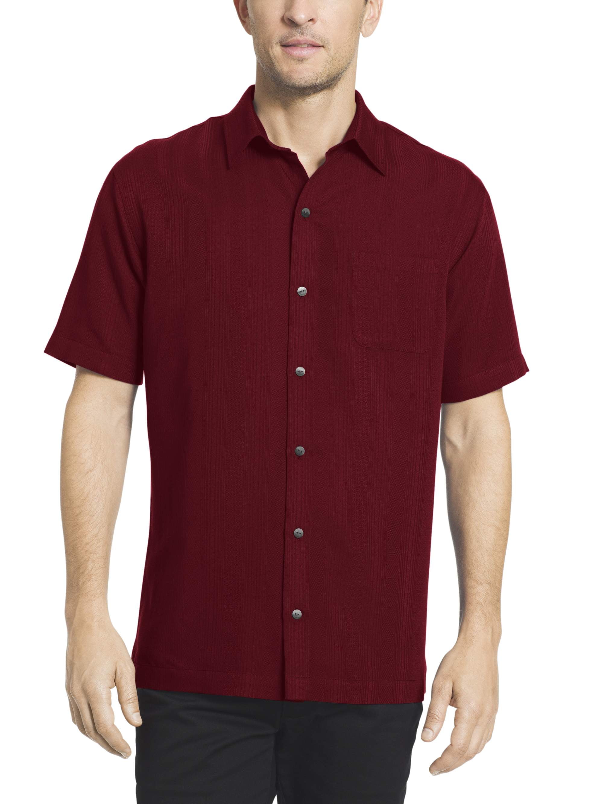 Van Heusen Mens Striped Short Sleeve Shirt - Walmart.com