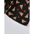 thumbnail image 3 of Men Pizza & Letter Graphic PJ Set, 3 of 5