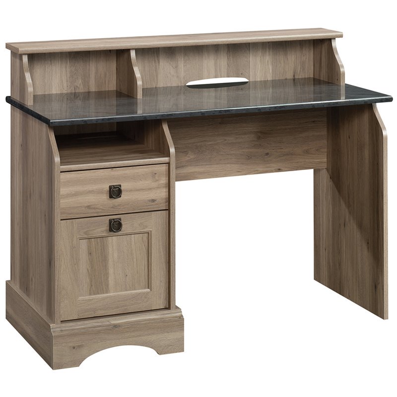 Sauder Graham Hill Writing Desk, Salt Oak Finish
