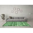 thumbnail image 3 of Ahgly Company Indoor Round Abstract Emerald Green Modern Area Rugs, 5' Round, 3 of 4