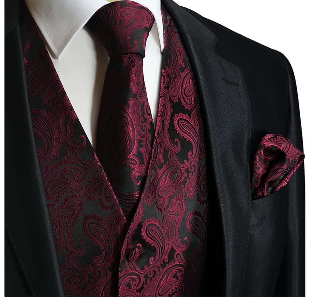 paisley red tux