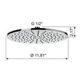 thumbnail image 2 of Nameeks Remer 359MM30 Remer Collection 2.5 GPM Single Function Rain Shower Head - Chrome, 2 of 2