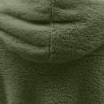 thumbnail image 6 of Honeeladyy Cardigan Fleece Hoodies for Women Casual Winter Warm Hooded Jacket Outwear Coat Army Green XL, 6 of 6