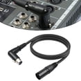 thumbnail image 2 of Bgsha XLR Microphone Extension Cable Adapter 90 Degree 3-Pin for Speakers Recording, 2 of 5