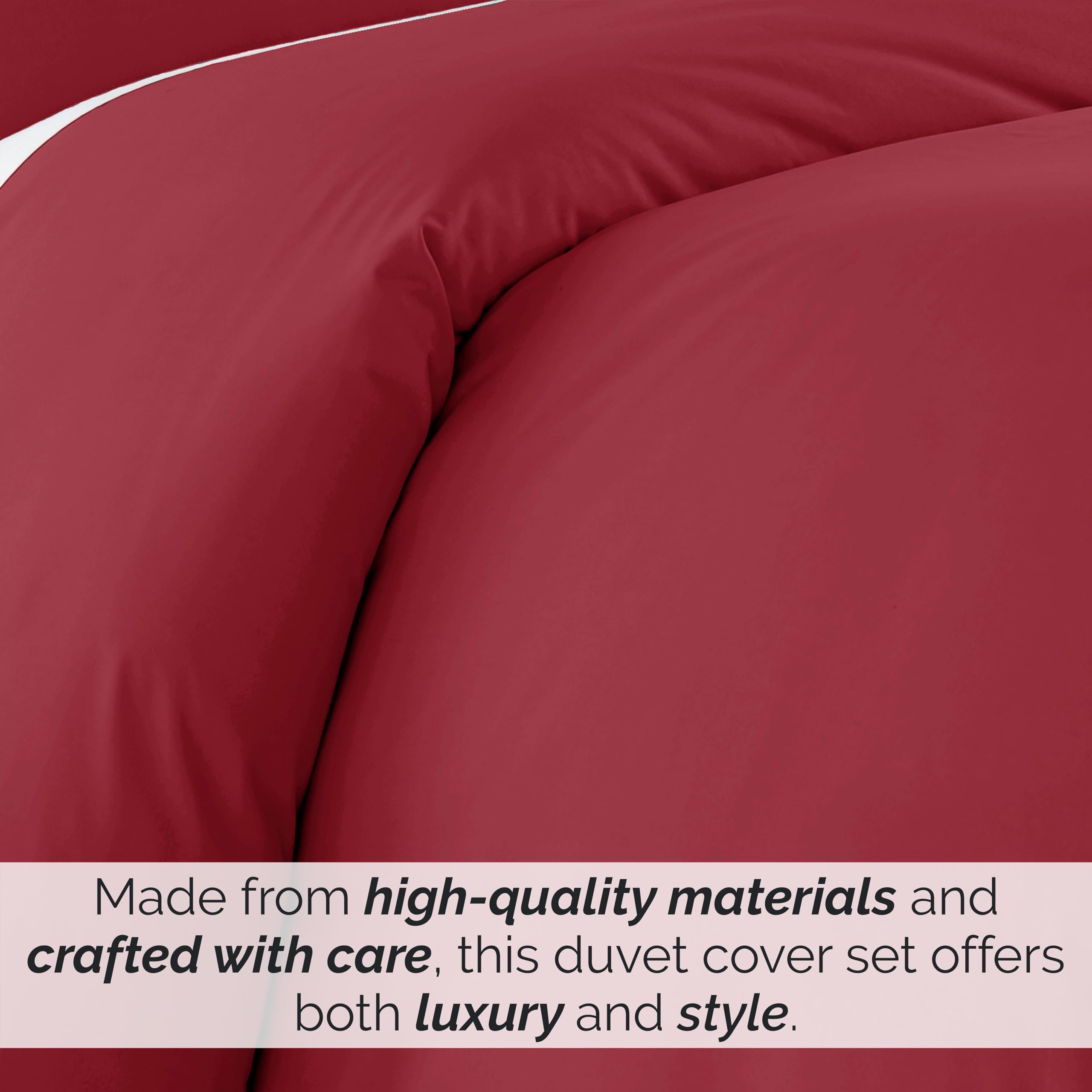 Southshore Fine Living, Inc. Premium Collection Oversized King Duvet Cover Set, Chili Pepper