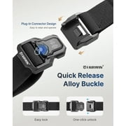 FAIRWIN Belt for Men, Nylon Web Work Belt, Black