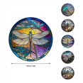 thumbnail image 2 of Wreath Dragonfly Wreath Colored Acrylic Board Colored Imitation Glass Festival Party Decorations Fast, 2 of 5