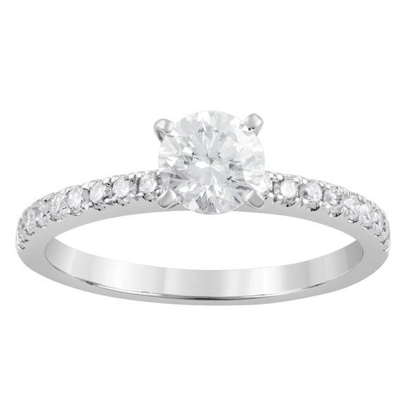 Unique Moments 1 ct Lab Grown Diamond Wedding Band in 14K White Gold