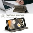 thumbnail image 5 of Wallet Case for Google Pixel 6A 2022,Magnetic Protect PU Leather Flip Case with Card Holders RFID Blocking Kickstand Shockproof Protection Case for Google Pixel 6A 2022 (Coffee), 5 of 17