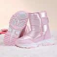 thumbnail image 4 of lnmuld Boots for Girls Winter Warm Boots for Girls Lined Long Shaft Outdoor Cold Weather Footwear with Thick Insulation Maximum Comfort Size:11-11.5 Years, 4 of 5