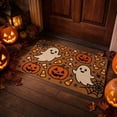 thumbnail image 5 of PoyoKee Halloween Front Door Mat, Ghost Jack O Lantern Welcome Mat, Stainproof Bathroom Rugs Kitchen Rug for Entryway Halloween Decorations, 16" x 24", 5 of 7
