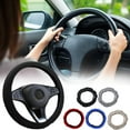 thumbnail image 3 of Car Steering Wheel Cover Microfiber Breathable Elastic Anti-slip Protector E3P2, 3 of 8