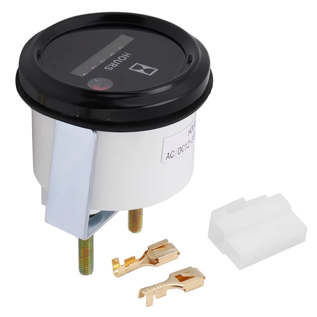 Medidor de horas AC/DC 12-36 V para motocicletas y automóviles