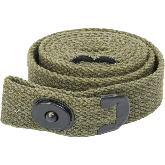 Calyx US WWII M1 Carbine Web Sling, Military Classic WWII Reproduction Canvas 1" Rifle Sling, OD Green
