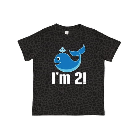 

Inktastic 2nd Birthday Whale 2 Year Old Boy Gift Toddler Boy Girl T-Shirt