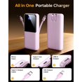thumbnail image 2 of Cargador portátil Power Bank CFIAI 15000 mAh con 2 cables, 2 of 7