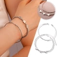 thumbnail image 1 of Fiudx Pulsera de Corazón, Tenis Rodiada, Pulsera Delicada con Gráfico de Corazón, Diseño Minimalista Estilo Romántico, Ideal para Uso Diario, Accesorio de Moda para Mujer, Ideal para Las Cuatro Estac, 1 of 7