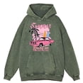 thumbnail image 4 of Sudadera con capucha para hombre, estilo retro desgastado, con diseño de coche de carreras Challenge The Limit, de gran tamaño, 100 % algodón, estilo hip hop, informal, 4 of 4