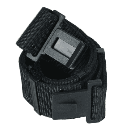 GI Style Pistol Belt, Quick Release, Black, Size Medium Lightly