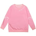 thumbnail image 4 of Chandail Doux à Manches Longues pour Fille, Graphique, Mignon, Col Rond, Chandails, Haut, Vêtements pour Filles, 4 of 4