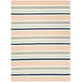 thumbnail image 2 of SAFAVIEH Kids Multi Striped Wool Area Rug, Ivory/Multi, 5' x 5' Square, 2 of 7